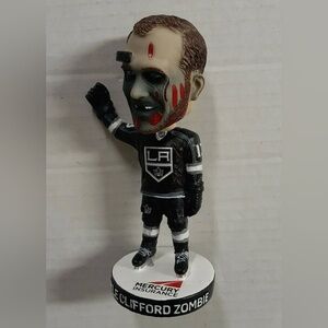 NHL Los Angeles Kings Black & White Zombie Hockey Bobblehead